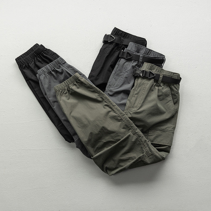 New Spring Summer Japanese-style Workwear Pants For Men