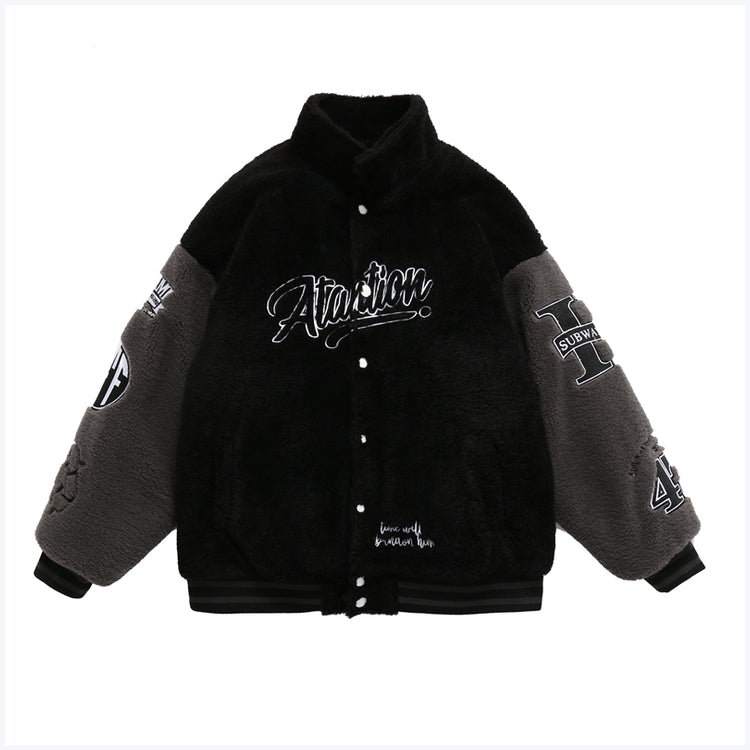 Men's And Women's Loose Embroidered Cotton Coat