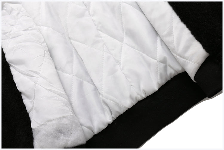 Men's And Women's Loose Embroidered Cotton Coat