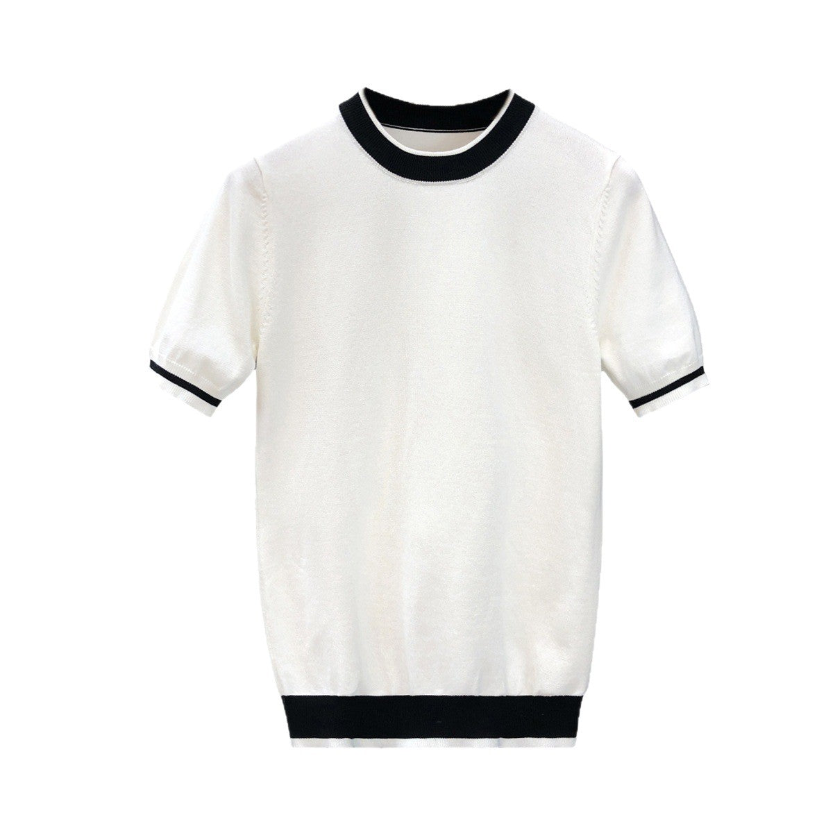 Mens Trendy Short-sleeve Or Half-sleeve Base Sweater