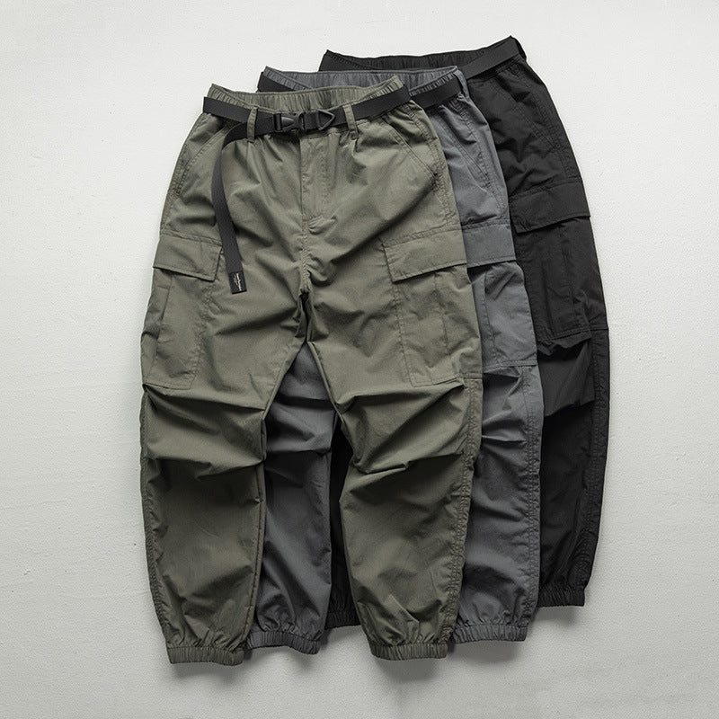New Spring Summer Japanese-style Workwear Pants For Men