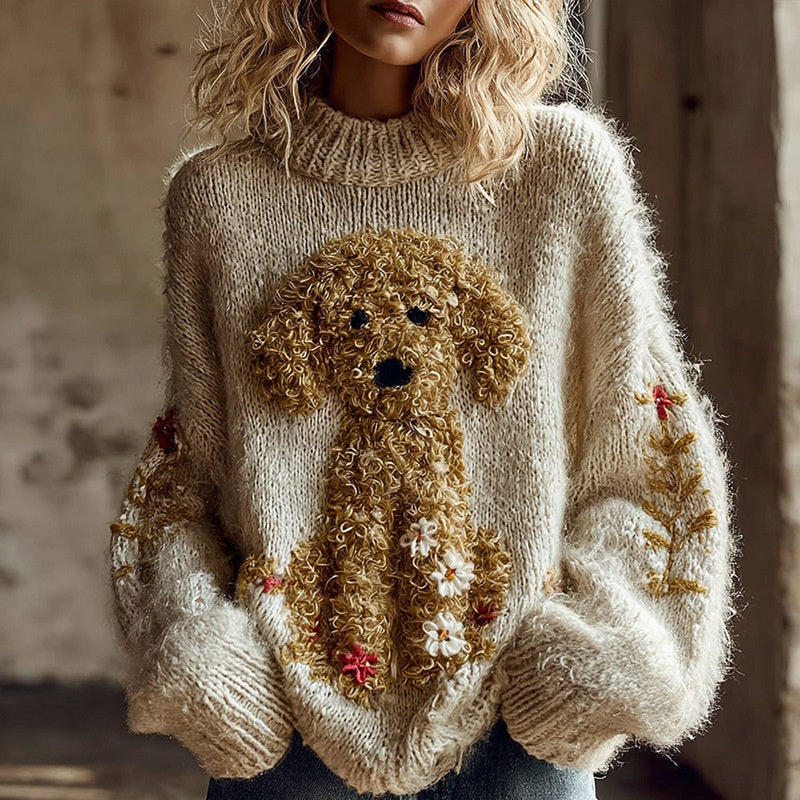 Womens Crew-neck Long-sleeve Sweater Perfect For Layering Or Wearing As An Outer Piece