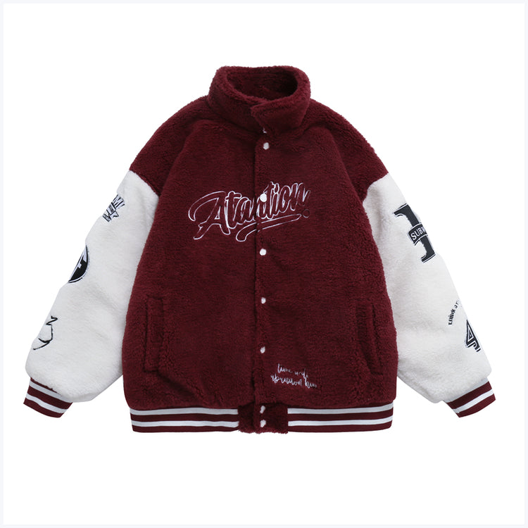 Men's And Women's Loose Embroidered Cotton Coat